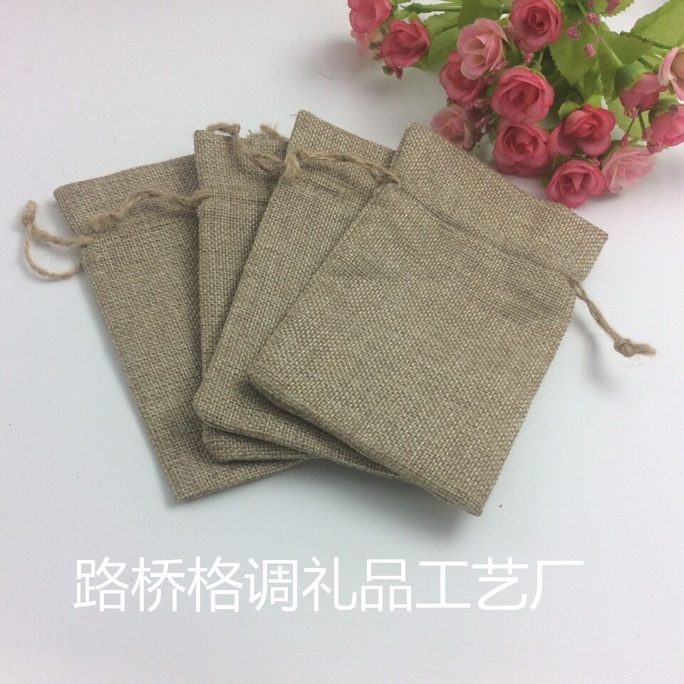 【 Factory Direct Supply 】 Creative retro printed jewelry drawstring cloth bags with drawstring openings. Customized drawstring cloth bags based on provided drawings pic 25