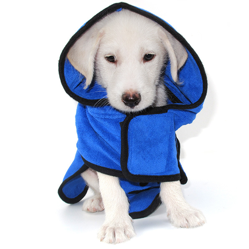 Pet bathrobes, highly absorbent dog towels, high-quality, soft and comfortable super fiber cat bath towels pic 12