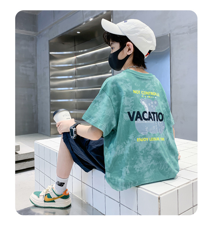 男童短袖t恤夏装2024新款男孩夏季半袖体恤纯棉大童帅气潮牌儿童详情10