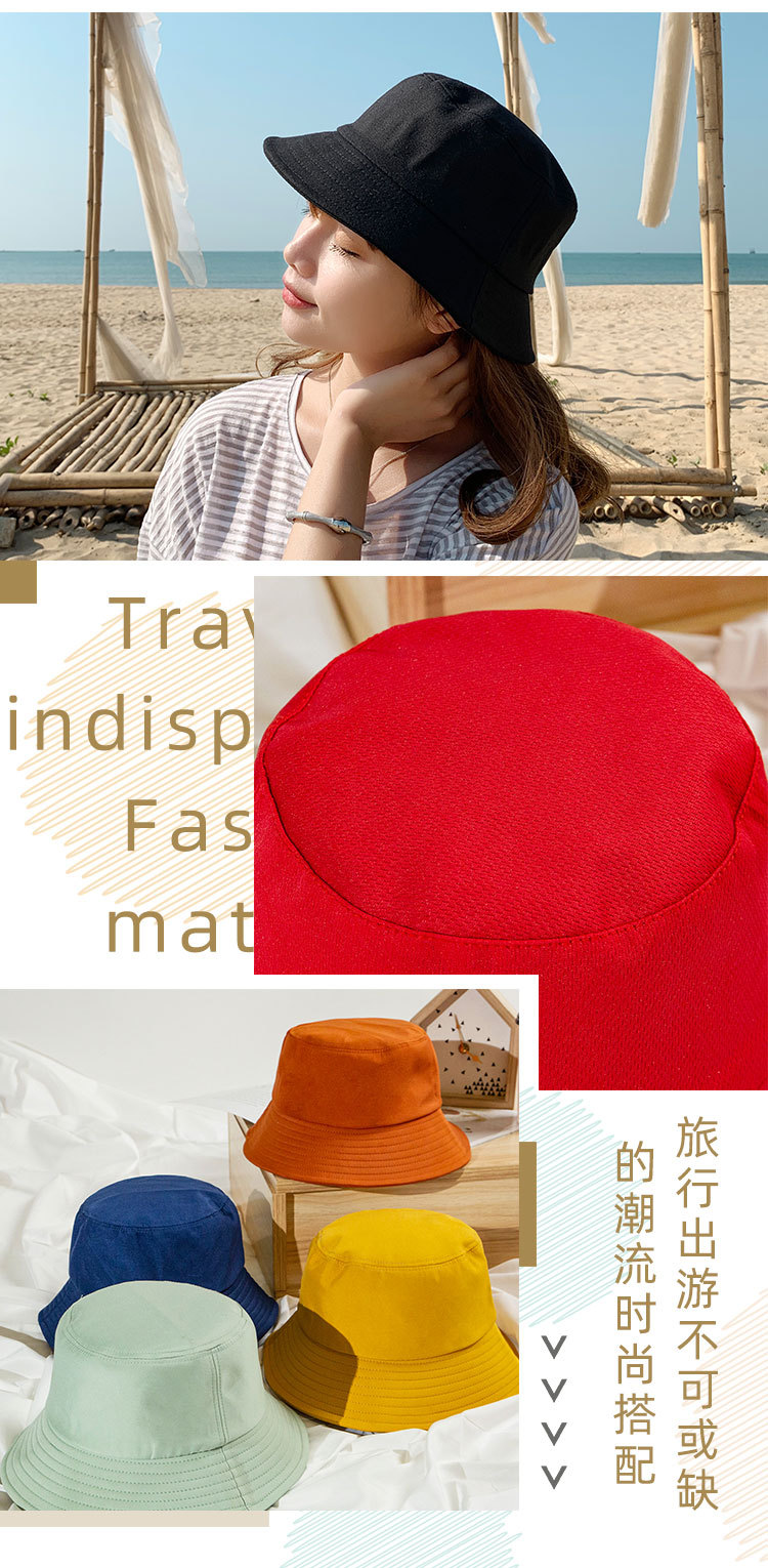 Light plate fisherman hats for men and women, Korean student style, Japanese basin hats, couple style hats, trendy summer sun protection and shade hats pic 7