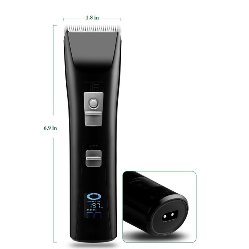 跨境批发电动理发器 USB充电LCD显示电推剪发廊电动理发器详情3