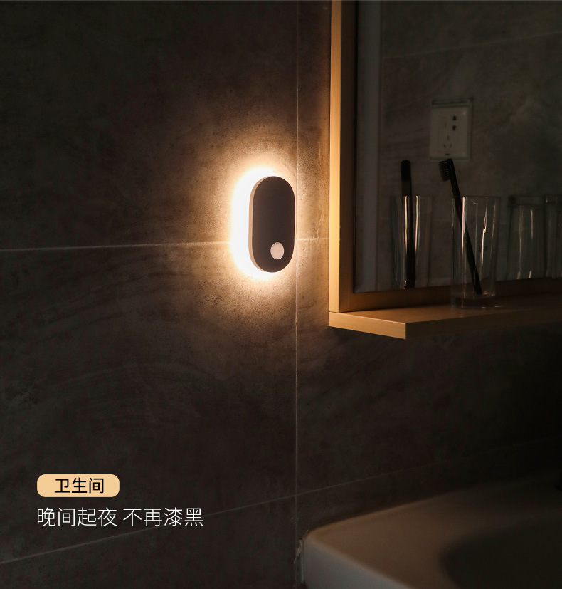 Sunshine Human Body Sensing Lazy person entrance light, Smart Eye Protection Smart Night Light, Creative magnetic corridor light pic 14