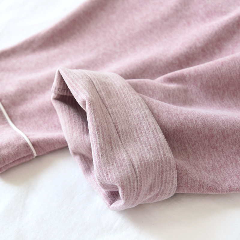 Colorful German fleece warm pajamas for women, long sleeves and long pants with fleece for autumn and winter, home wear sets for men, thermal thermal long Johns and long pants pic 20