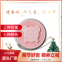 Factory direct sales: Outdoor travel portable cups, folding cups, telescopic mouthwash cups, creative portable cartoon silicone folding cups pic 5