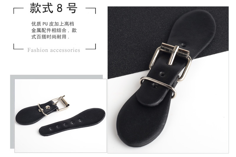 Metal leather buckles for windbreakers, belt buckles for overcoats, sweaters, fur scarves, and skirts pic 11