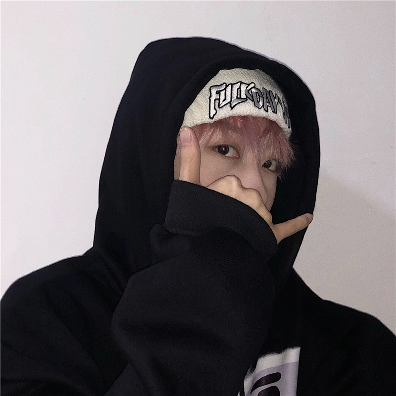 OOTDstudio韩国ins超火复古刺绣字母嘻哈针织潮流帽子冷帽男女潮详情2