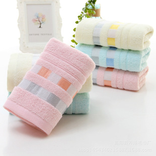 厂家全棉三段毛巾成人家用纯棉洗脸巾学生日用居家面巾批发可LOGO详情3