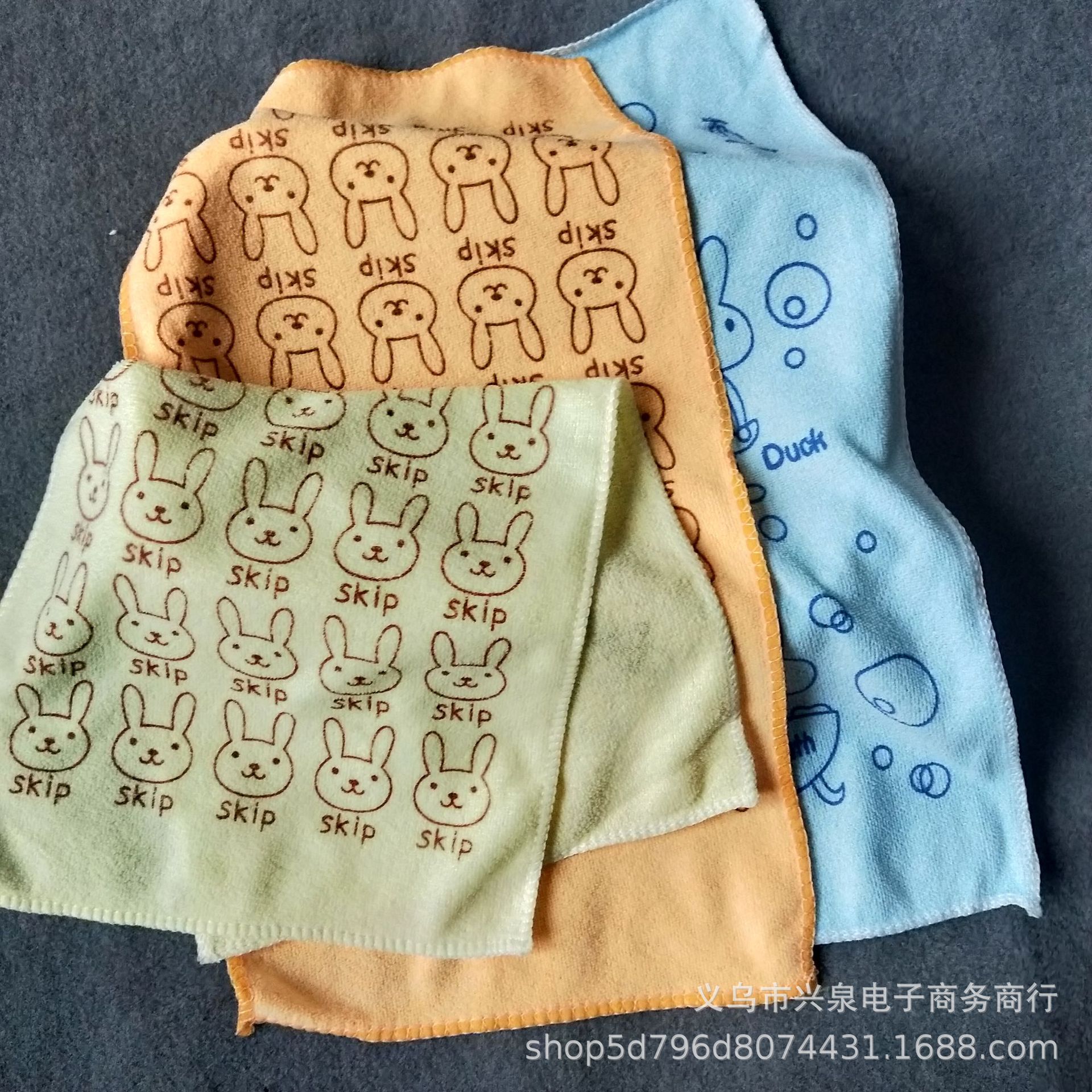 Long towel 25*50 cm, fiber scouring pad, fiber towel, printed towel, 1 yuan store supply pic 3