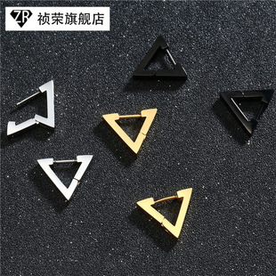 欧美新款 钛钢十字架圆形耳环耳扣大十字架耳钉合金耳圈 厂家直销详情13