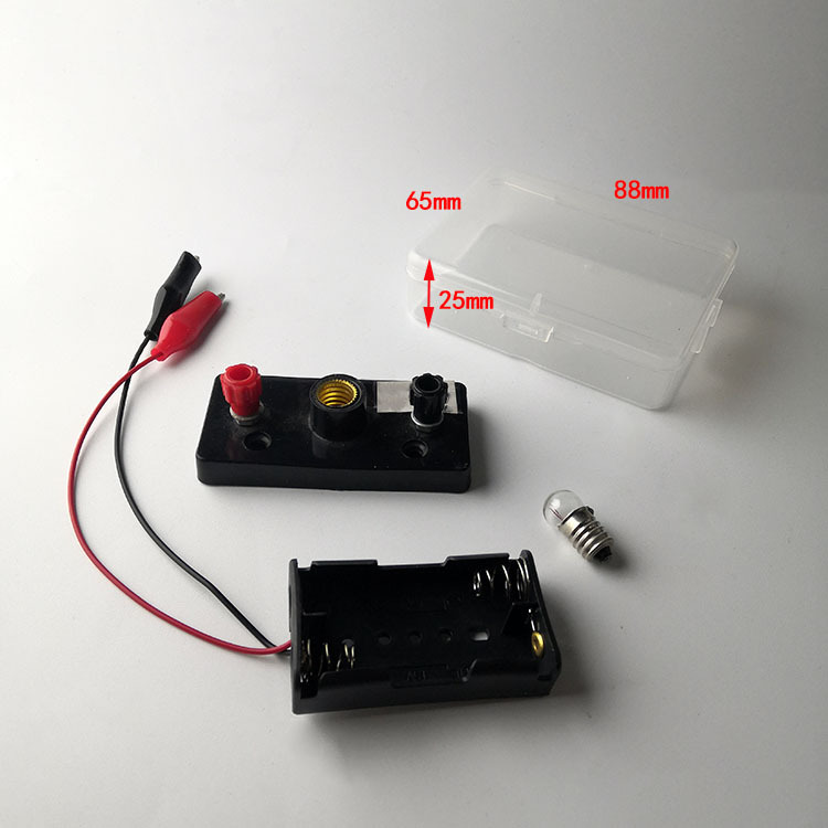 学生DY科学实践小实验试管套装串联电路接线物理电珠导红黑线动手智力开发动手能力详情2