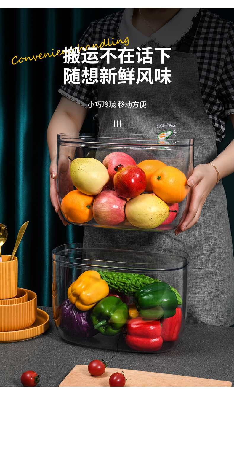 W15-A46 Large covered kitchen rice bucket transparent PET sealed dust-proof and insect-proof storage box for kitchen clutter organization pic 15