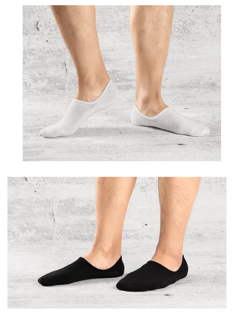 Amazon nuevo hombre barco calcetines verano transpirable calcetines de algodón calcetines casuales para adultos low top poco profundo no cae talón fabricante pic 15
