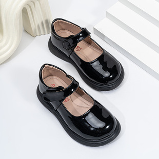 女童皮鞋2024新款红色公主鞋春夏季宝宝小女孩平底单鞋儿童软底鞋详情2