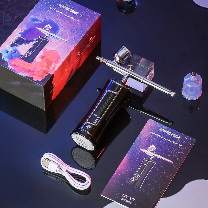 跨境爆款注氧仪高压纳米喷雾仪家用便携注氧仪手持喷墨彩绘仪器详情5