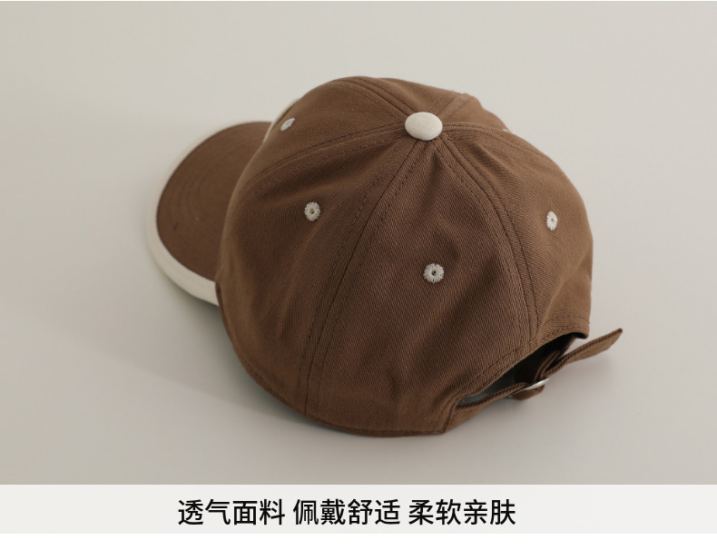 春秋季薄款儿童棒球帽时尚潮流休闲鸭舌帽男女宝宝遮阳防晒帽夏季详情9