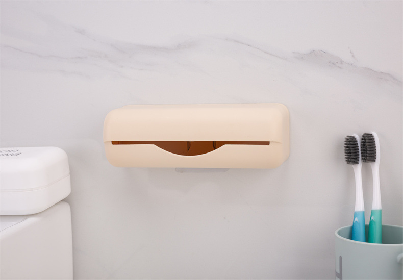 Wholesale garbage bag storage box, non-perforated wall-mounted shopping bag storage box, large-capacity plastic bag storage wonder pic 21