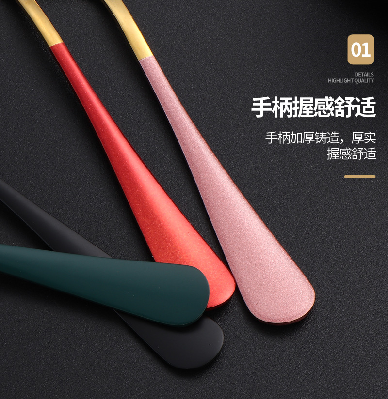 韩式不锈钢网红圆勺3号圆勺燕窝勺礼盒勺礼品勺家用勺西瓜勺汤勺详情9