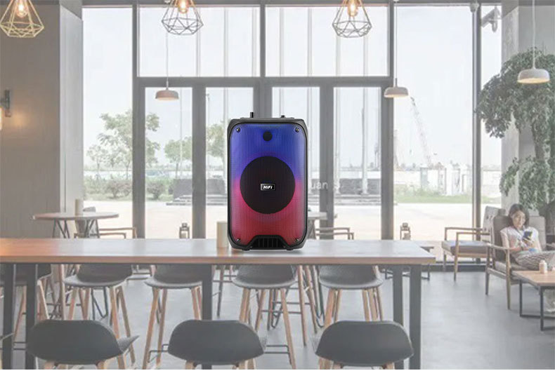 6.5-inch RX-6168 flame lamp home multi-functional Bluetooth speaker, outdoor portable high-volume basket tooth speaker pic 8