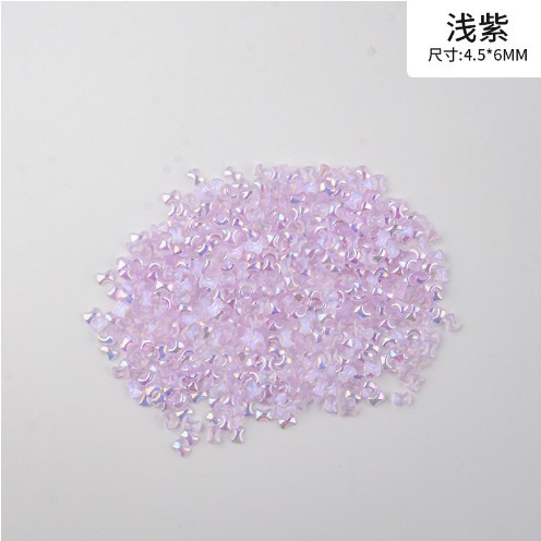 Wholesale of popular nail art accessories: Jelly mini ab color trapezoidal resin flat bottom colorful irregular-shaped diamond nail art diamond pic 8
