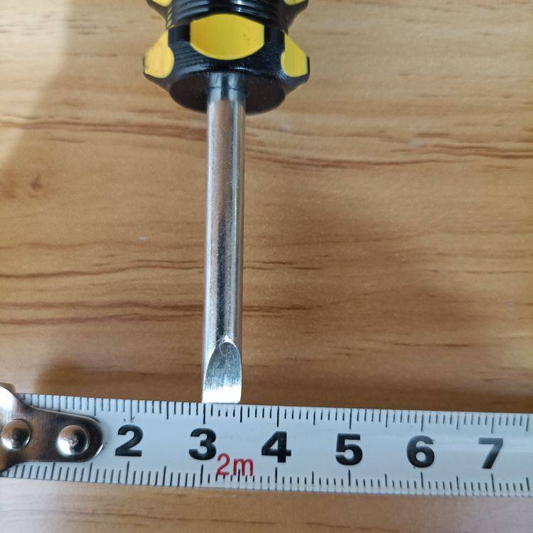 Yellow small radish head screwdriver, flat-head screwdriver, yellow handle screwdriver, screwdriver, hardware repair tools pic 4