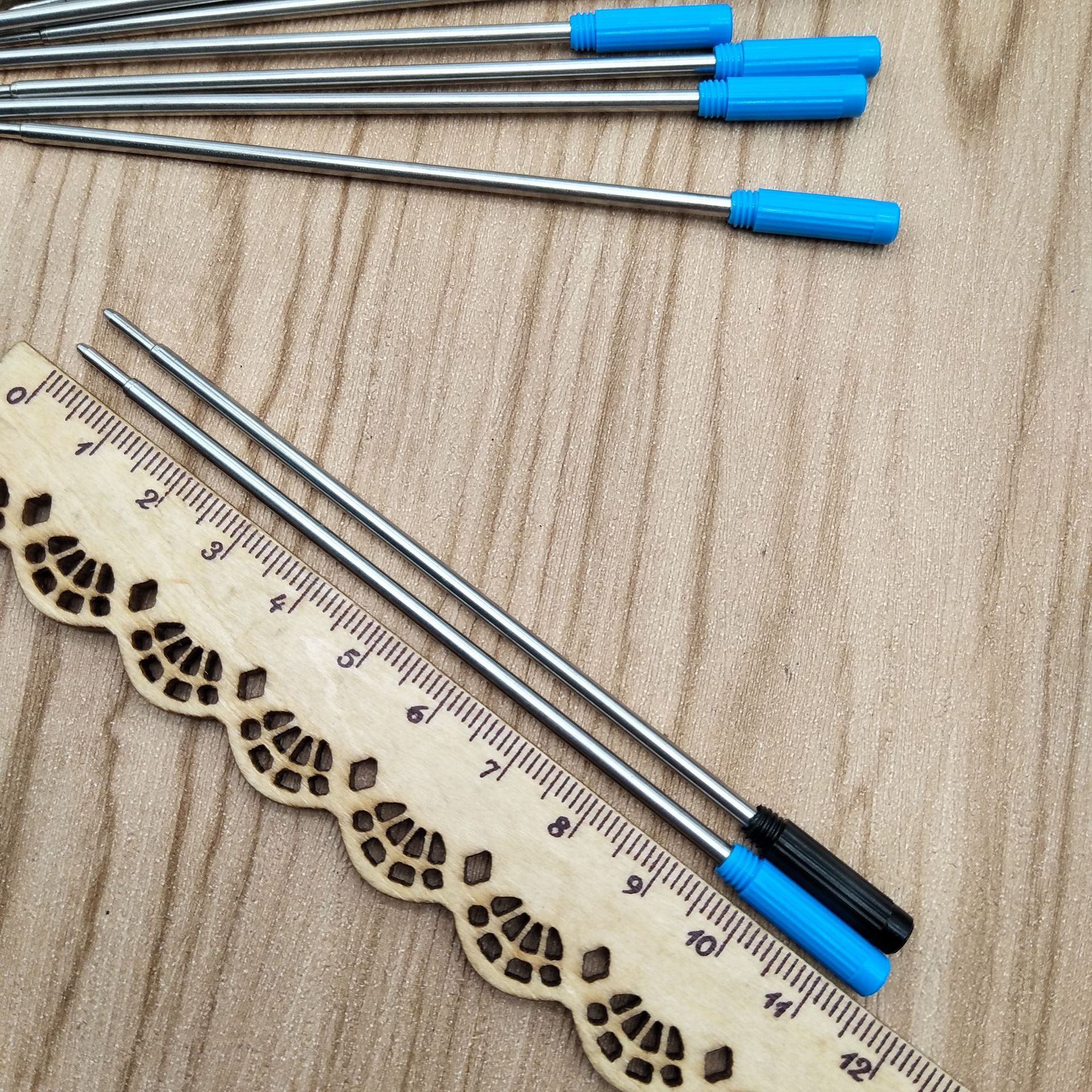 Metal ballpoint pen refit, replacement refit, in stock, available in blue and black, 115CM small high dollar refit pic 2