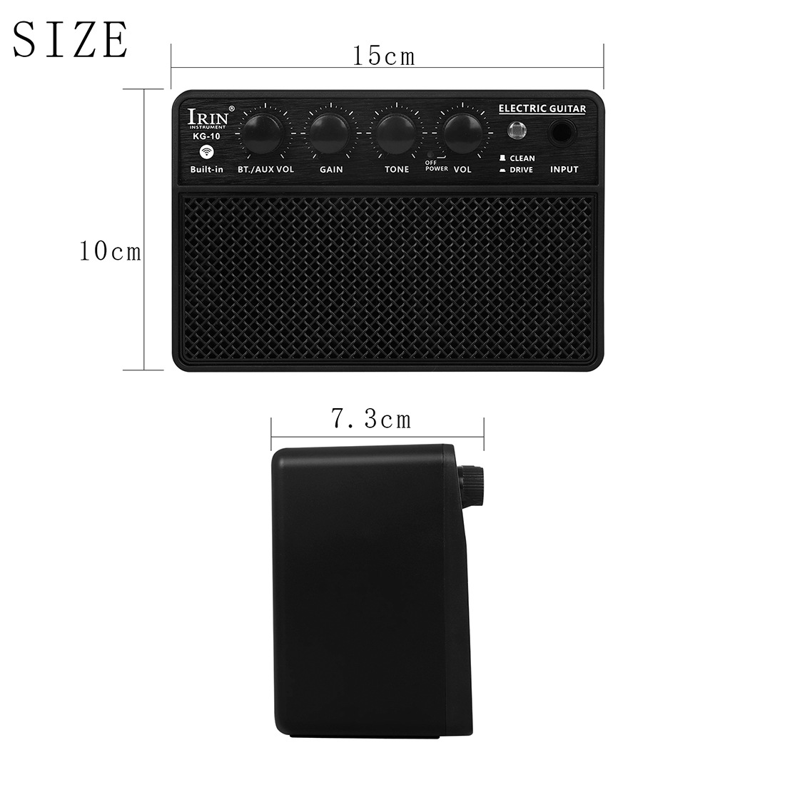 IRIN迷你蓝牙音响可充电便携音箱贝司放大器10瓦直播户外音箱批发详情3