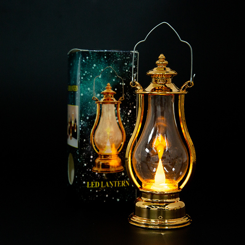 Luminous portable small horse lamp, candle lamp, creative led retro small oil lamp pic 13