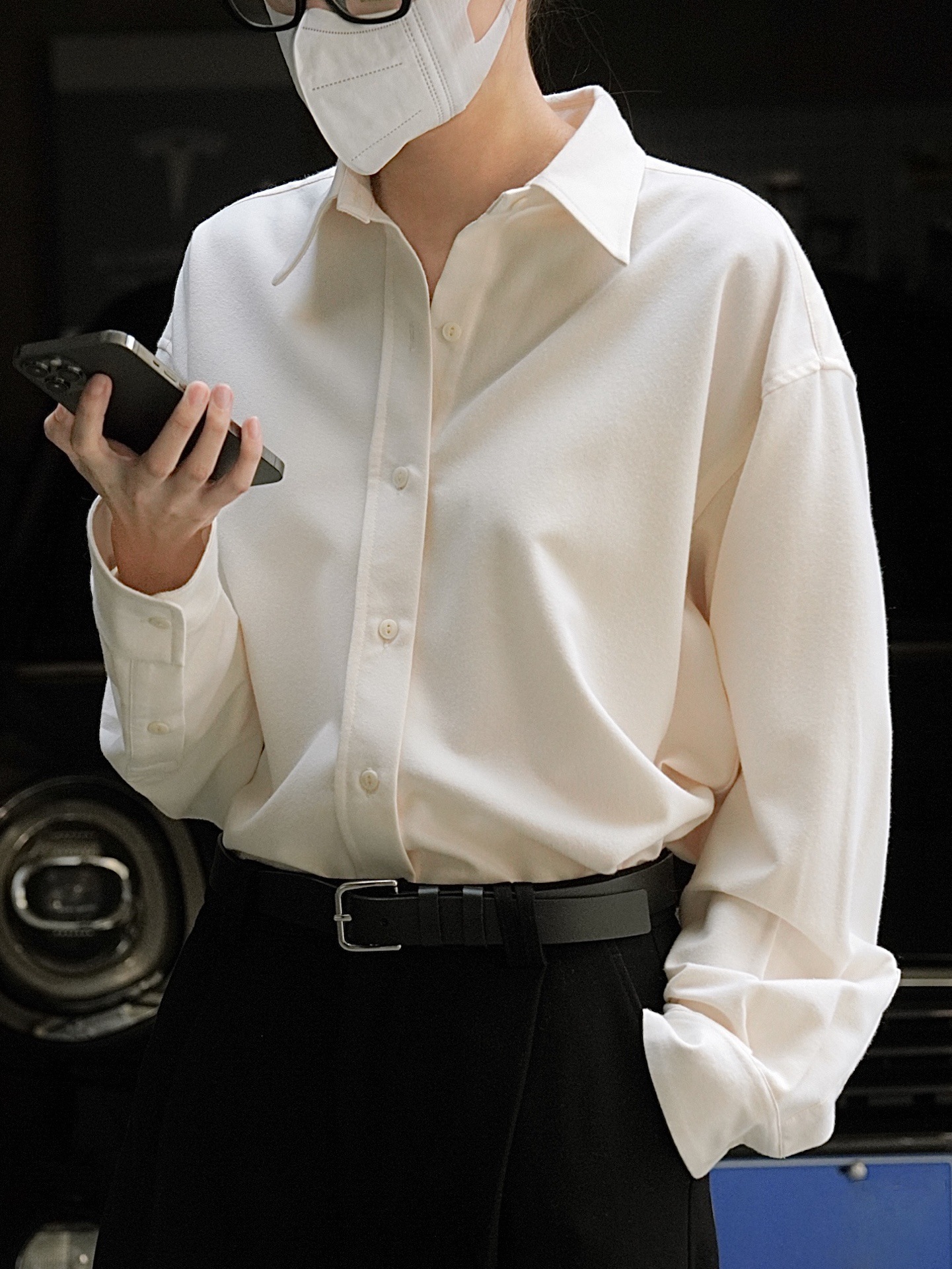 Early spring new Korean-style simple commuting brushed lapel shirt, loose and slimming, H-shaped thickened layering top for women pic 35