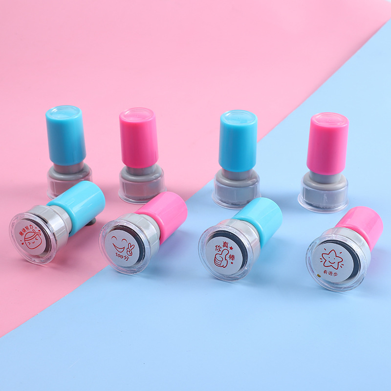 塑料印章评语印章 教师印章批发 儿童卡通印章  现货批发详情7