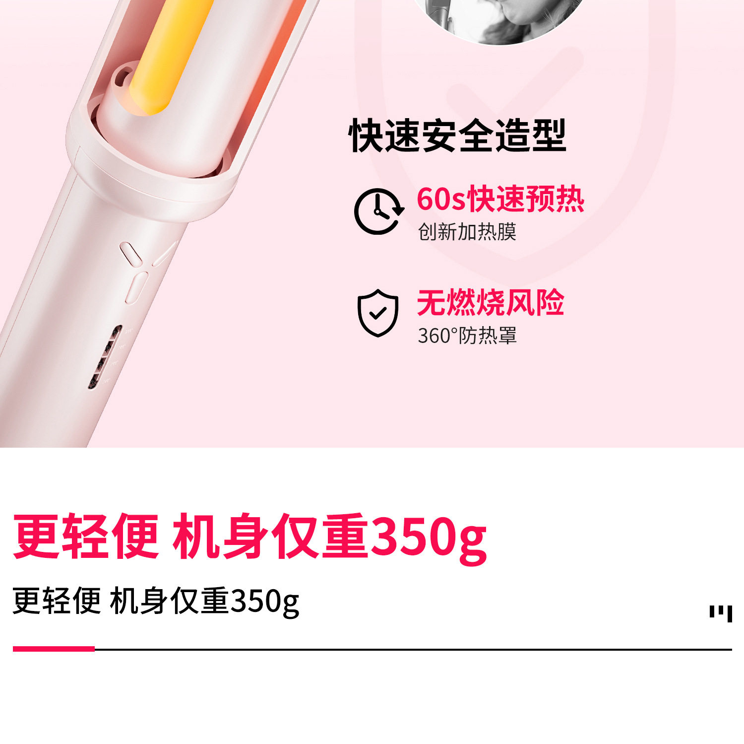 Wholesale of new cross-border fully automatic wireless curling iron 32mm large wave special household small electric curling iron pic 10