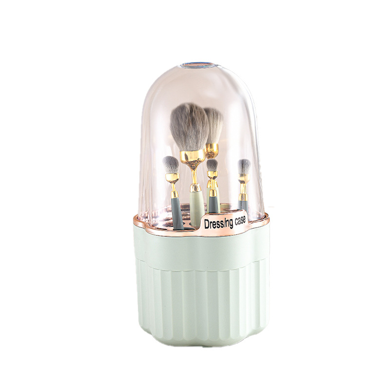 化妆刷 收纳筒散粉刷收纳盒桌面便携装眼影眉笔口红遮瑕刷子笔筒详情13
