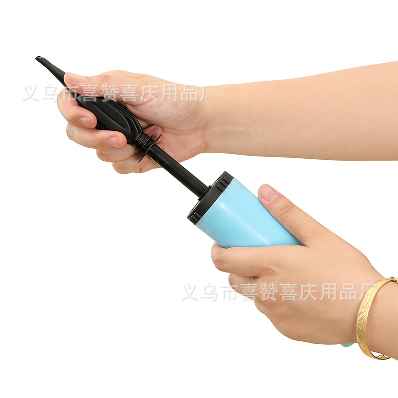 马卡龙色手推气筒 气球充气泵手推气筒气球打气筒详情15