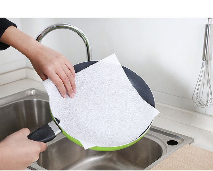 One-piece consignment of washable lazy cleaning cloths, kitchen dry and wet dual-purpose cleaning and degreasing paper, disposable dishcloths pic 8