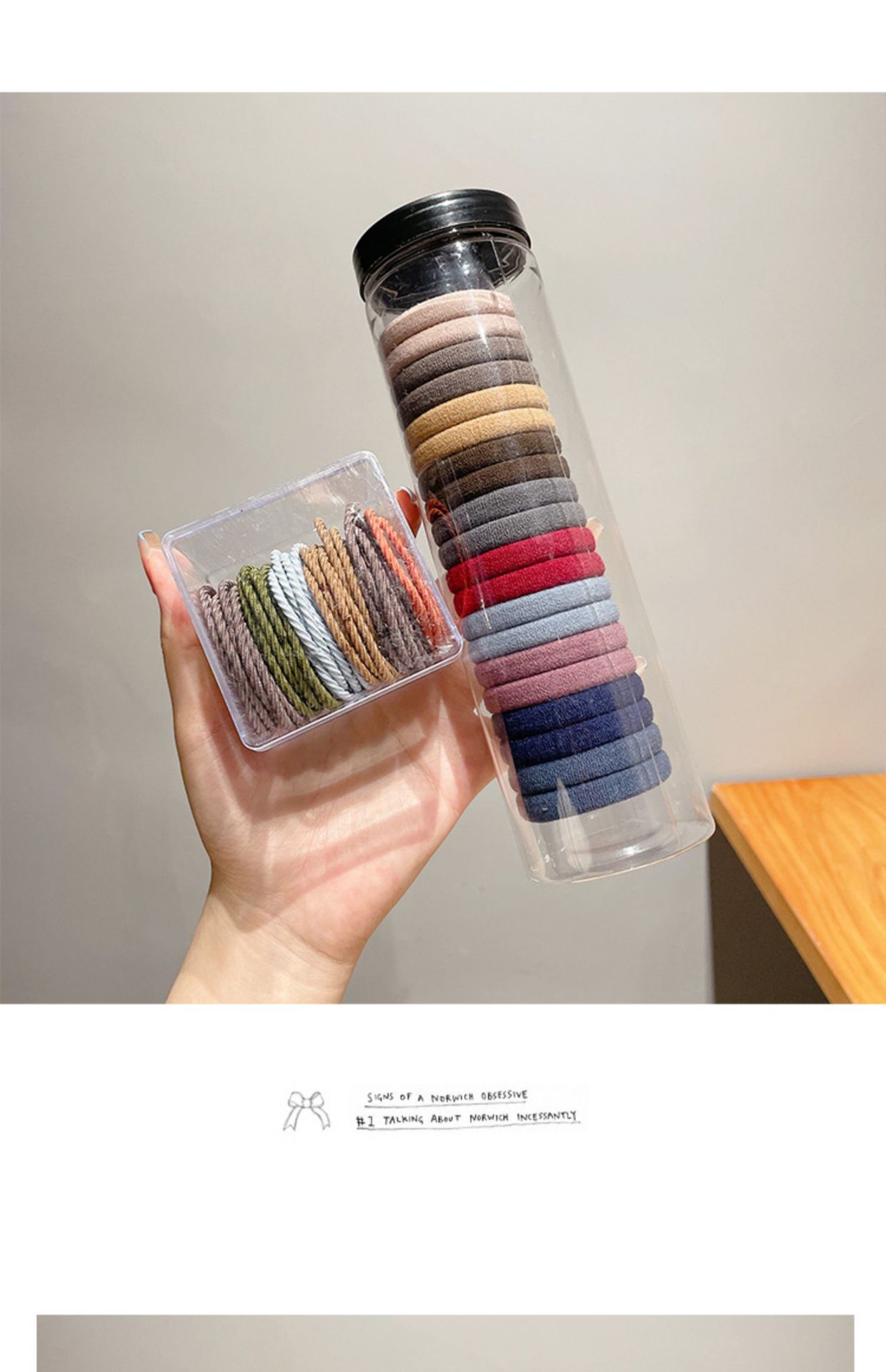 Simple and elegant black hair tie for women, high elasticity and durability, high ponytail headwear, hair tie and hair band wholesale pic 32