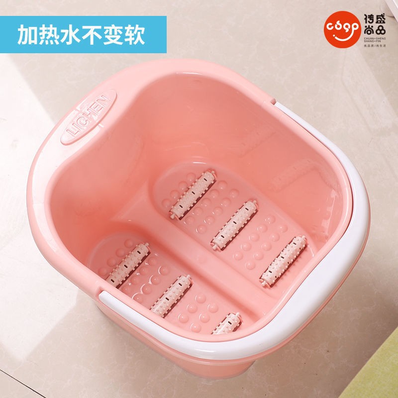 洗脚盆塑料泡脚桶加深四轮六轮按摩足浴盆家用加厚手提泡脚盆批发详情4