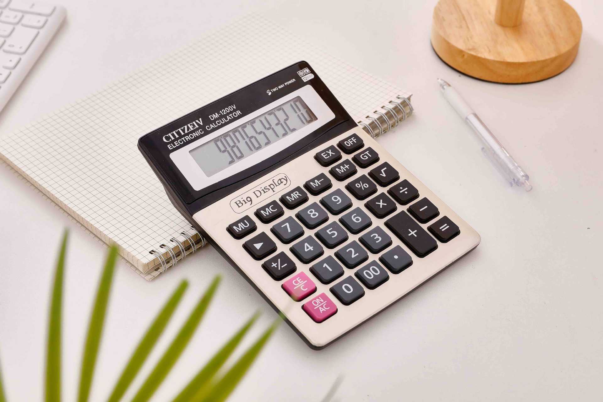 DM-1200V calculator, 12-digit large-screen calculator, accounting, finance, office and business calculator pic 5