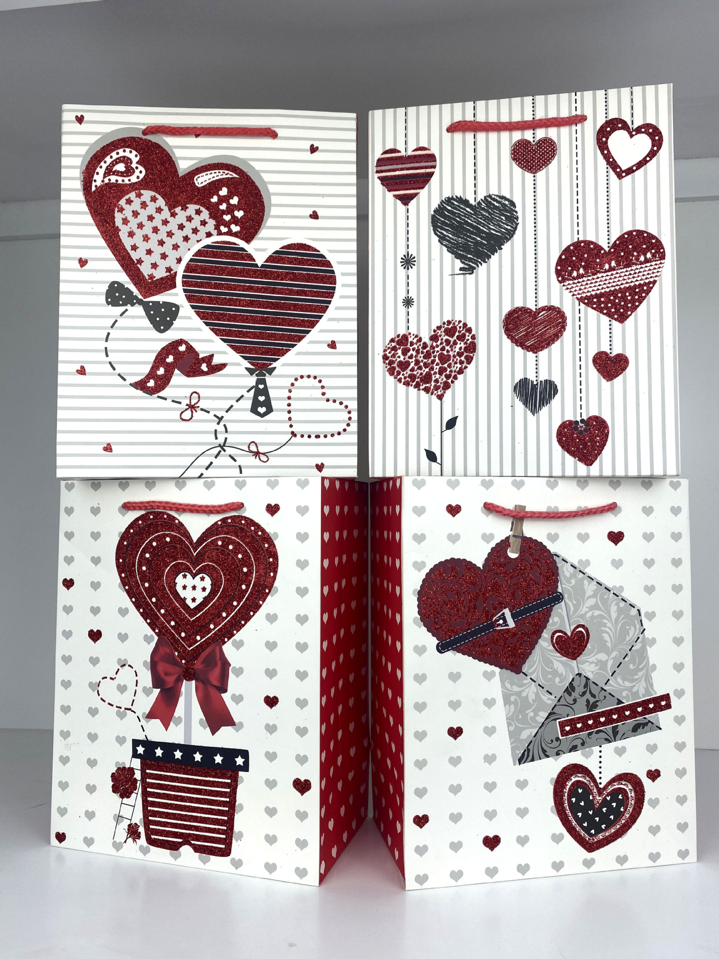 Baiser embalaje día de san valentín amor regalo romántico bolsa de papel polvos espolvoriento 210g papel de tarjeta blanca bolsa de papel bolsa de papel fabricante en stock pic 6