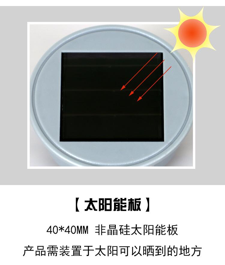 曦骉户外花园酒店别墅塑胶太阳能LDE地插灯草坪灯小路插件吊灯装饰品详情9