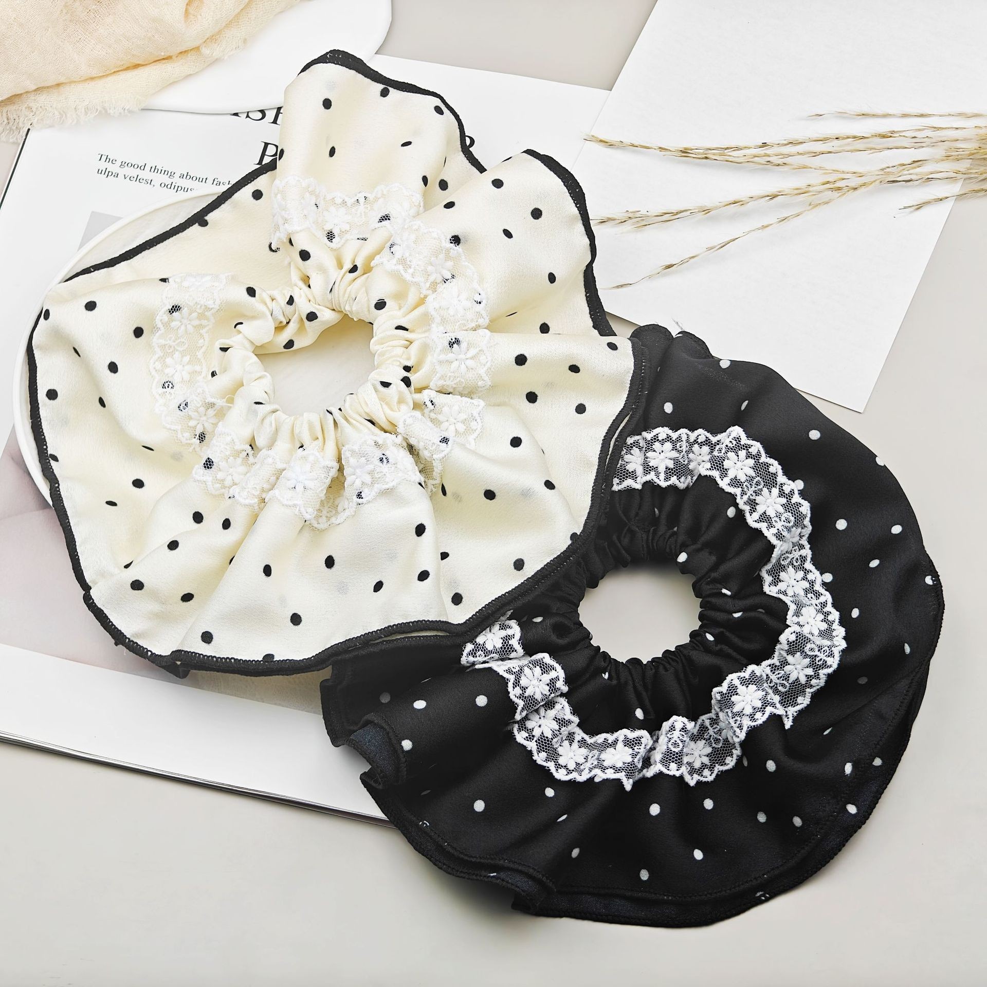 Korean-style large intestine hair band for women, high-end look, high appearance level, ins school style hair band, sweet style, fashionable rubber band hair accessory pic 28