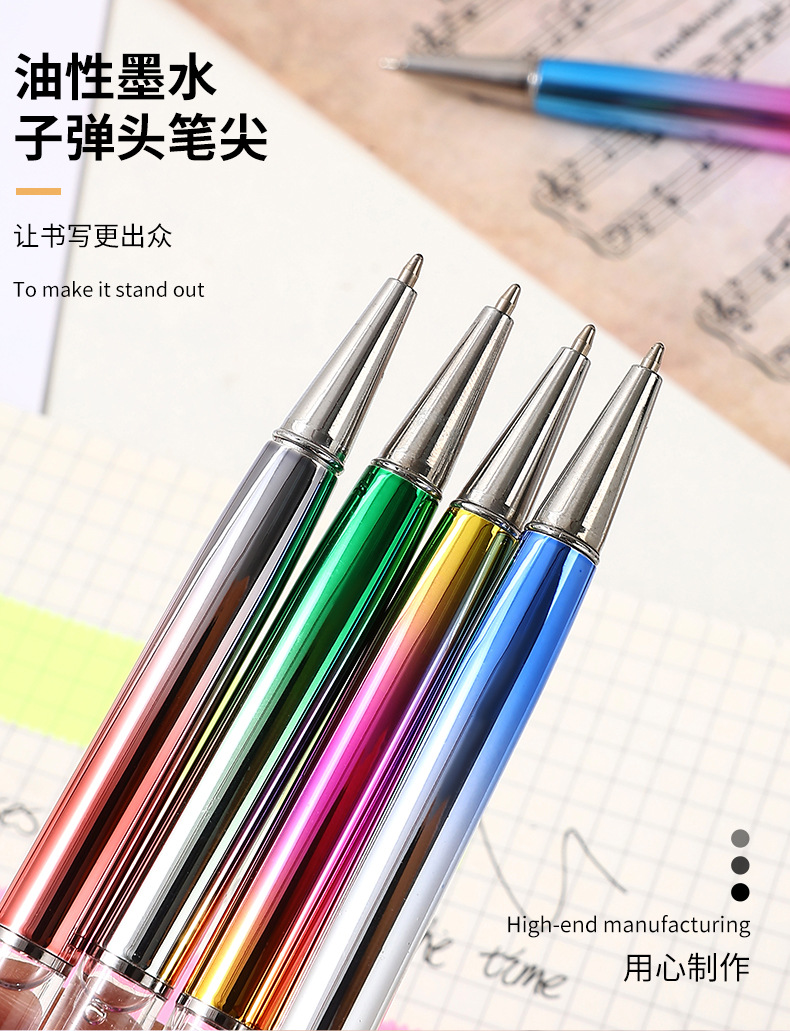 The manufacturer produces UV-plated note ink pens, rotating metal ballpoint pens, electroplated pen barrels and ink metal pens pic 3