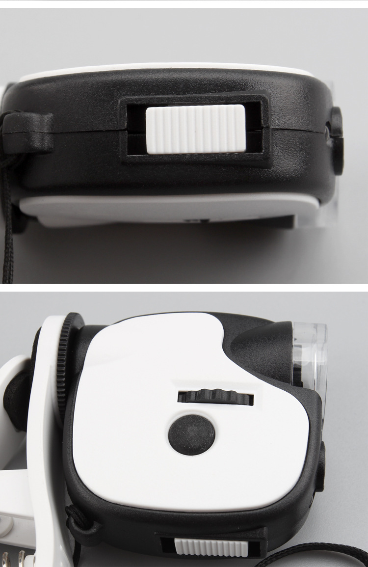 The TH-7004DB high-power microscope with a phone holder, antique and jewelry appraiser, and acrylic magnifying glass with LED light pic 13