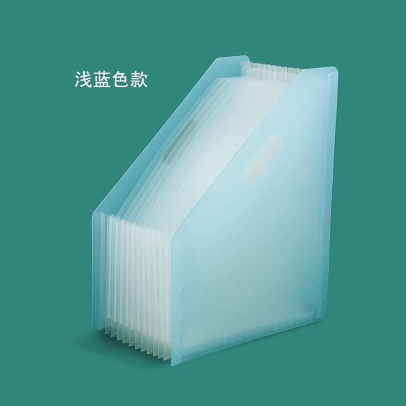 13-compartment slanted standing vertical organ bag file storage bag, retractable multi-layer student test paper folder pic 7