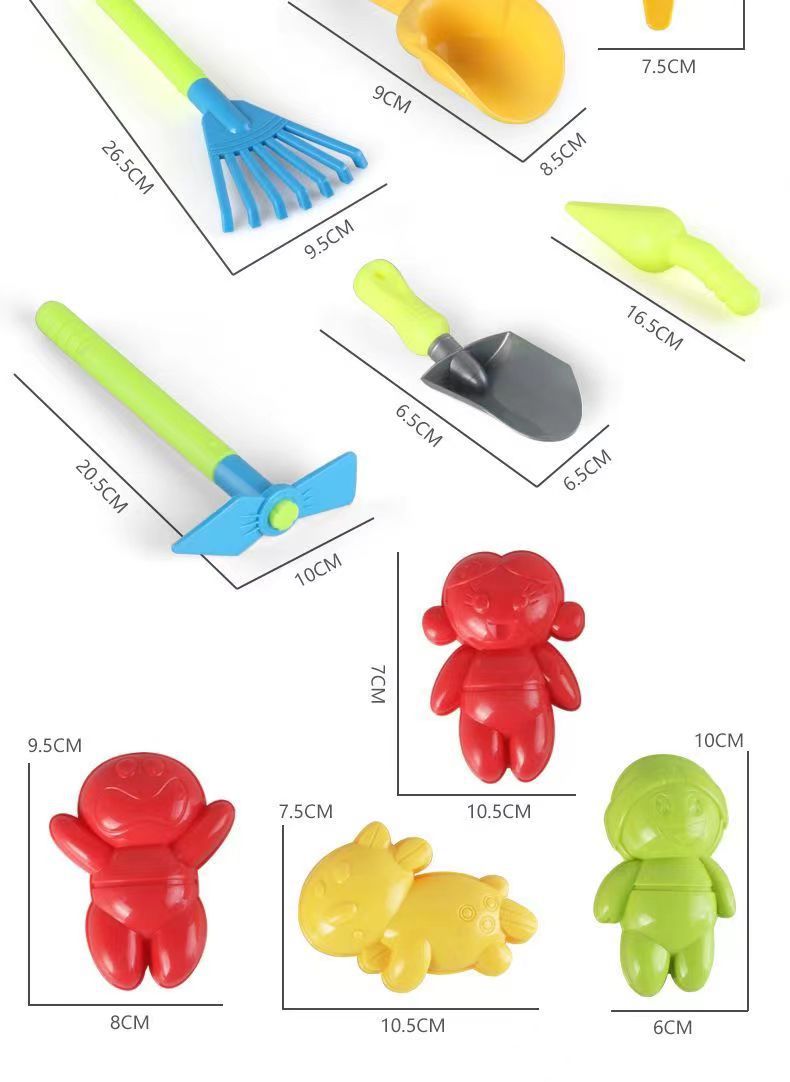 儿童沙滩玩具沙滩桶小铲沙印花洒戏水玩具儿童玩沙玩水戏水玩具详情15