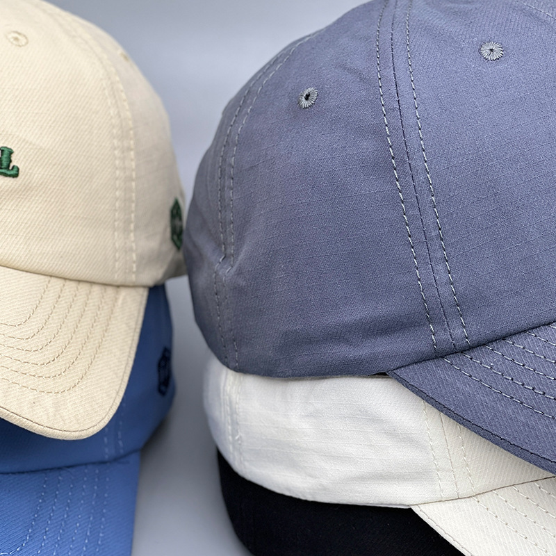 Hacer letras bordado gorra de béisbol mujeres cuatro estaciones versátil casual dutch tong cap protector solar visera pareja correr al aire libre pic 4