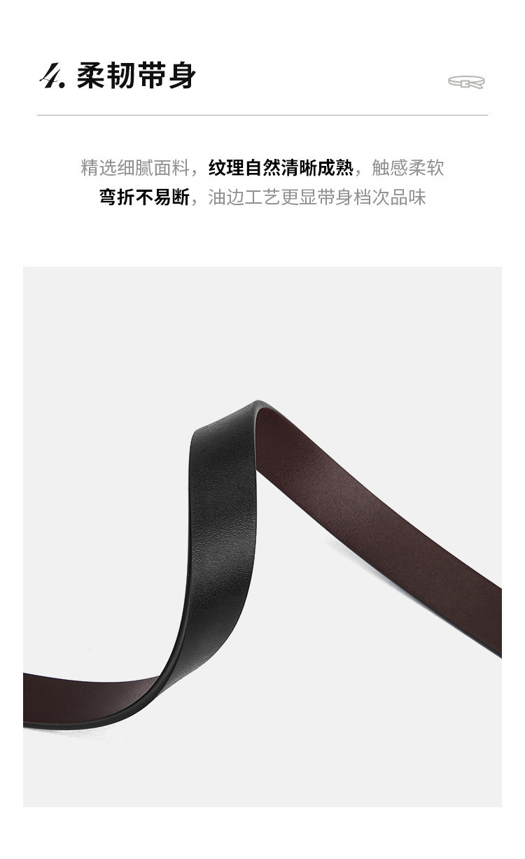 The new no-layer genuine leather belt for women features a simple double-sided design with fashionable and versatile cross-border decorative belts for women pic 24