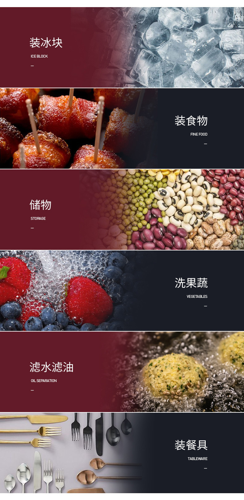 07 Thick American-style serving basins, stainless steel serving plates, buffet serving basins, hotel thickened with LIDS, full-specification wholesale stainless steel food buffet GN pan serving basins pic 7