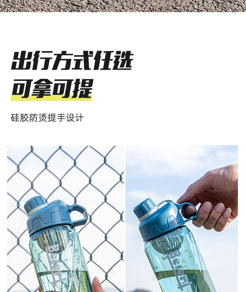 550ML600ML750ML其他耐高温便携大容量塑料水杯男女健身运动高颜值塑料杯型号B2 2005/2006/2007详情6