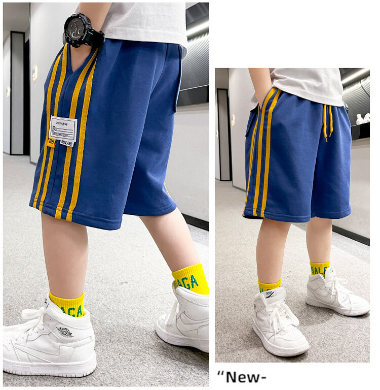 The 2022 new summer loose and stylish cotton capri shorts for boys are a trend of casual summer pants for middle-aged children pic 115