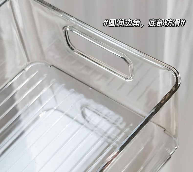 桌面收纳箱化妆品家用透明亚克力面膜整理盒零食收纳筐杂物置物架02专供外贸专供外贸详情15