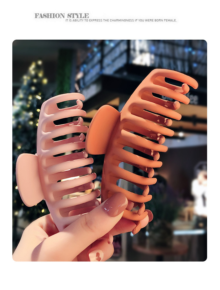 网红大号洗澡头发塑料抓夹发卡女后脑勺夹子头饰韩国顶夹卡子发饰详情54